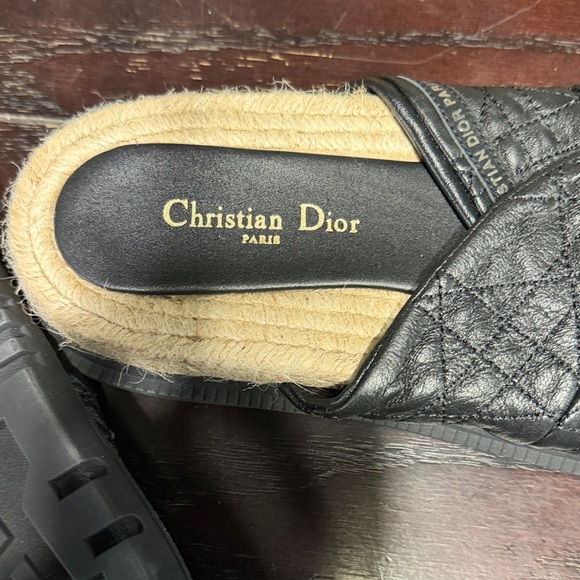 Christian Dior Black and Tan Women's Sandals - Picture 4 of 6